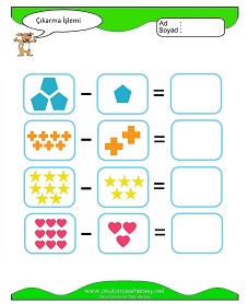 Çıkarma İşlemi Çalışma Sayfaları